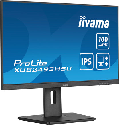 iiyama XUB2493HSU-B7 platta pc-skärmar 60,5 cm (23.8") 1920 x 1080 pixlar Full HD LED Svart