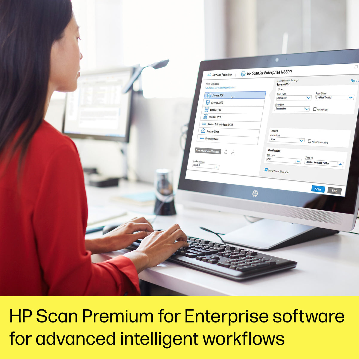 HP ScanJet Enterprise Flow N6600 fnw1 Flatbäddsskanner 1200 x 1200 DPI A4 Vit