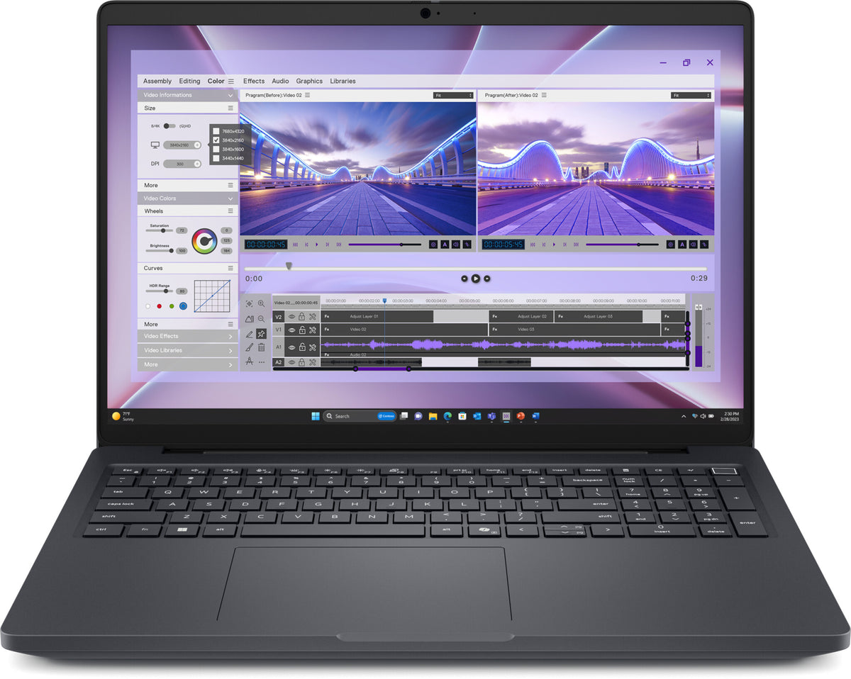 DELL Pro Max 16 MC16250 Intel Core Ultra 7 265H Mobil arbetsstation 40,6 cm (16") Full HD+ 64 GB DDR5-SDRAM 1 TB SSD NVIDIA RTX PRO 1000 Blackwell Wi-Fi 7 (802.11be) Windows 11 Pro Nordic Svart