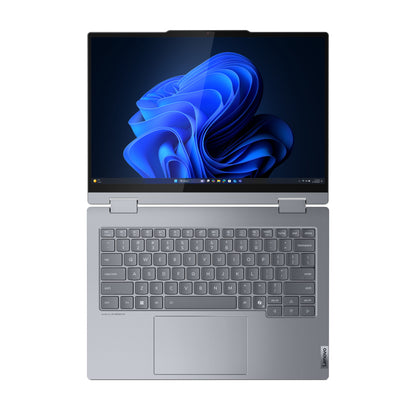 Lenovo ThinkBook 14 2-in-1 G5 IAU Intel Core Ultra 5 225U Hybrid (2-i-1) 35,6 cm (14") Pekskärm WUXGA 16 GB DDR5-SDRAM 512 GB SSD Wi-Fi 6E (802.11ax) Windows 11 Pro Nordic Grå