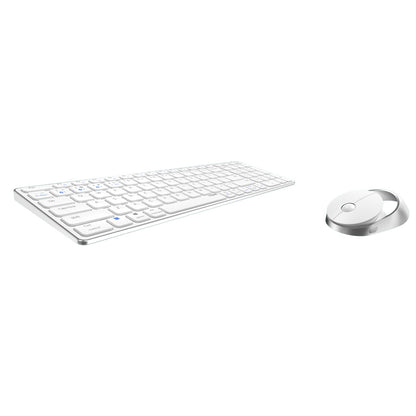 Rapoo 9750M tangentbord Mus inkluderad Hem Trådlös RF + Bluetooth QWERTZ tyska Vit