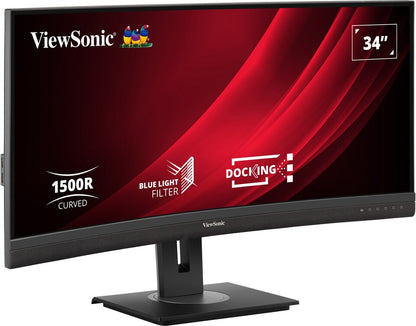 Viewsonic VG3456C platta pc-skärmar 86,4 cm (34") 3440 x 1440 pixlar UltraWide Quad HD LED Svart