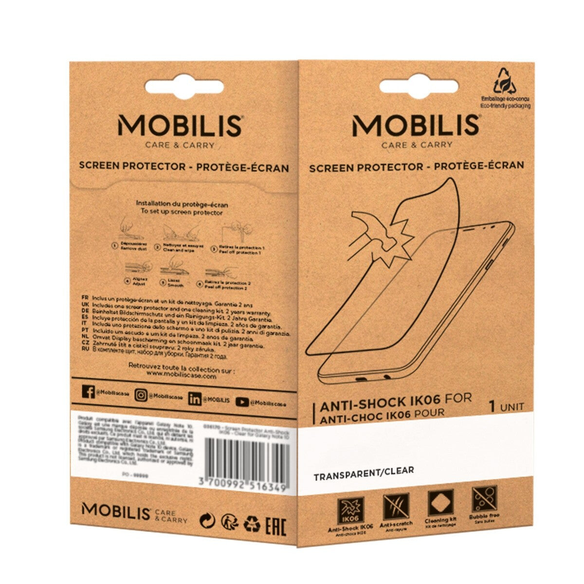 Mobilis 036333 skärmskydd för surfplatta Genomskinligt skärmskydd Apple 1 styck