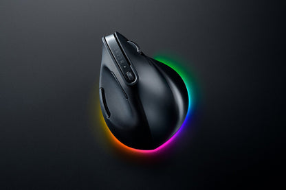 Razer Pro Click V2 Vertical datormöss Universal högerhand RF Wireless + Bluetooth + USB Type-C Optisk 30000 DPI