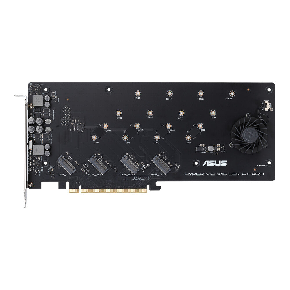 ASUS Hyper M.2 x16 Gen 4 nätverkskort/adapters Intern