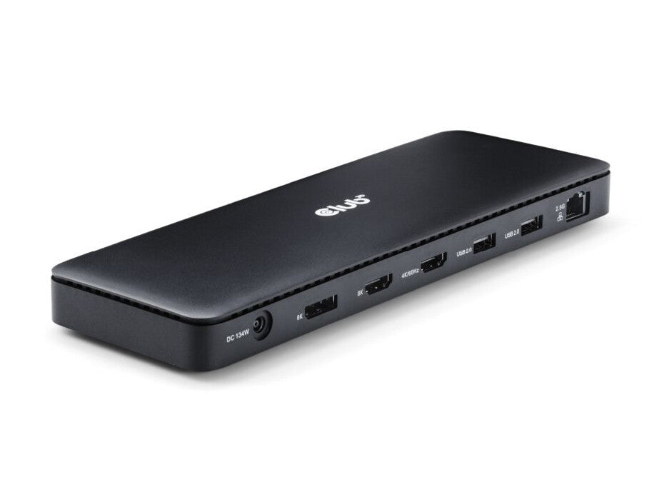 CLUB3D Thunderbolt 4 Certified 11-in-1 mobildockningsstationer Universal Svart