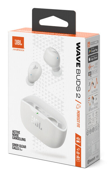 JBL Wave Buds 2 Headset True Wireless Stereo (TWS) I öra Samtal/musik Bluetooth Vit