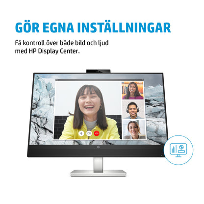 HP E-Series E27mG4 QHD USB-C-bildskärm för konferenssamtal