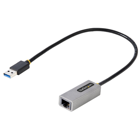StarTech.com USB till Ethernet-adapter, USB 3.0 till 10/100/1000 Gigabit Ethernet LAN-omvandlare för bärbara datorer, 30 cm ansluten kabel, USB till RJ45-adapter, NIC-adapter, USB-nätverksadapter