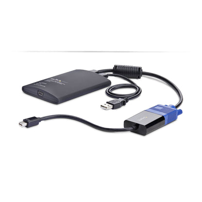 StarTech.com Akutvagn-adapter för bärbar dator, USB/VGA/Mini DisplayPort KVM-konsol, filöverföring och videoinspelning, TAA-kompatibel