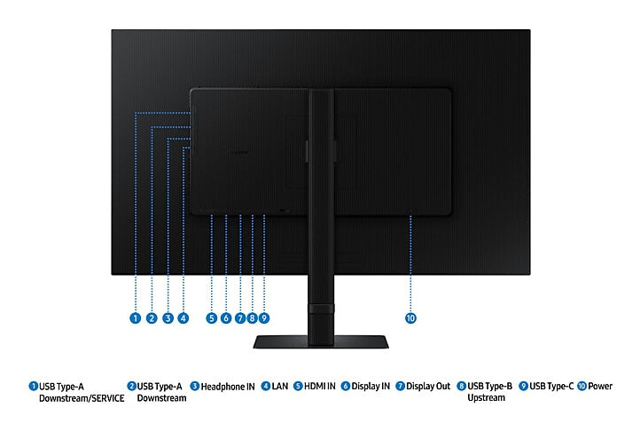 Samsung S60UD platta pc-skärmar 81,3 cm (32") 2560 x 1440 pixlar Quad HD LED Svart
