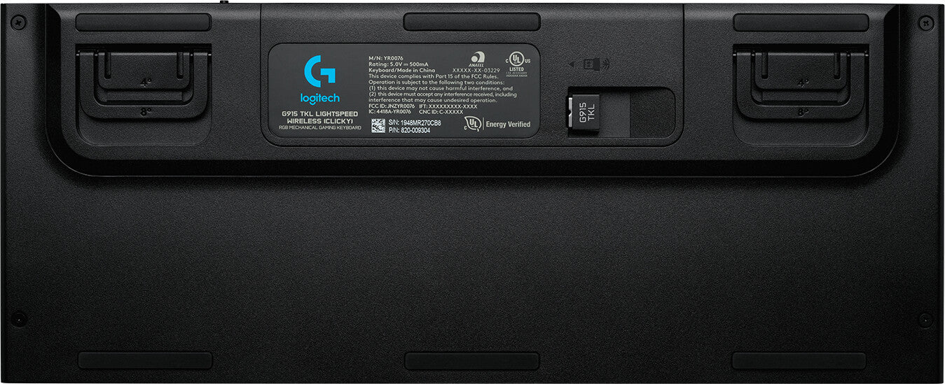 Logitech G 920-009534 tangentbord Spela Trådlös RF + Bluetooth QWERTY Nordic Kol