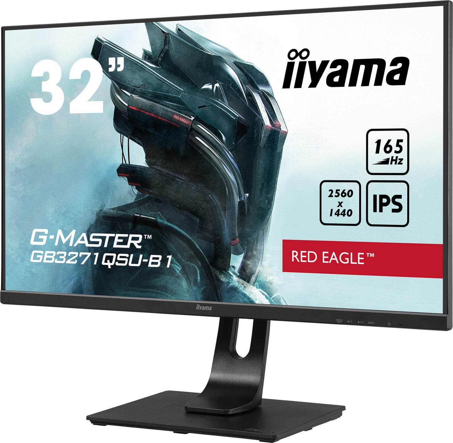 iiyama G-MASTER GB3271QSU-B1 platta pc-skärmar 80 cm (31.5") 2560 x 1440 pixlar Wide Quad HD LED Svart
