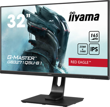 iiyama G-MASTER GB3271QSU-B1 platta pc-skärmar 80 cm (31.5") 2560 x 1440 pixlar Wide Quad HD LED Svart