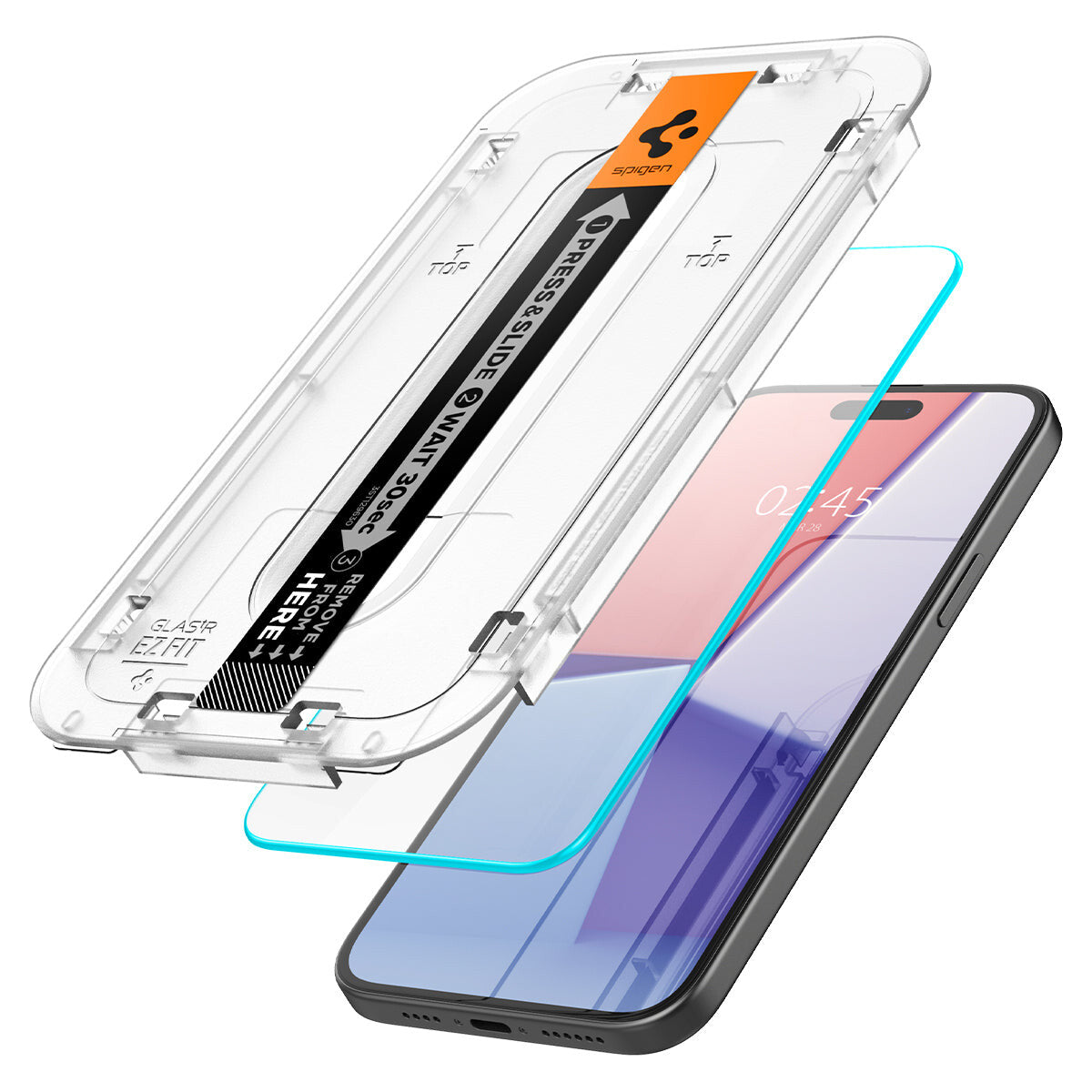 Spigen AGL06903 skärm- och baksidesskydd till mobiltelefon Genomskinligt skärmskydd Apple 2 styck
