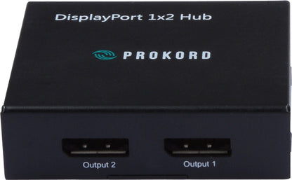 Prokord DPHUB0102 bilddelare DisplayPort 2x DisplayPort