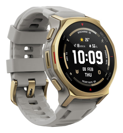Amazfit T-rex 3 Pro 3,35 cm (1.32") AMOLED 44 mm Digital 466 x 466 pixlar Pekskärm Guld Wi-Fi GPS