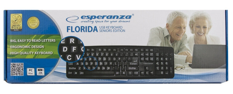 Esperanza EK129 tangentbord HTPC USB QWERTY Engelska (Storbritannien) Svart