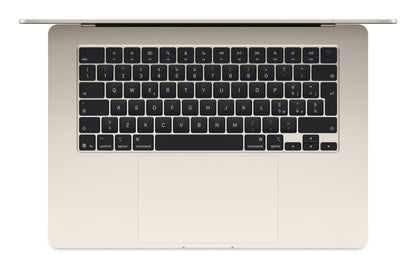 Apple MacBook Air Apple M M4 Bärbar dator 38,9 cm (15.3") 16 GB 256 GB SSD Wi-Fi 6E (802.11ax) macOS Sequoia Beige