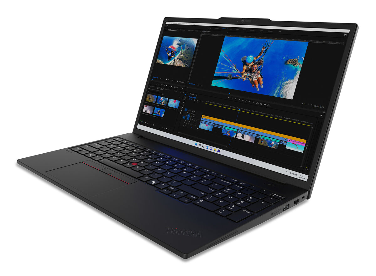Lenovo ThinkPad P16s Gen 3 (Intel) Intel Core Ultra 7 155H Mobil arbetsstation 40,6 cm (16") WUXGA 32 GB DDR5-SDRAM 1 TB SSD Wi-Fi 6E (802.11ax) Windows 11 Pro tyska Svart