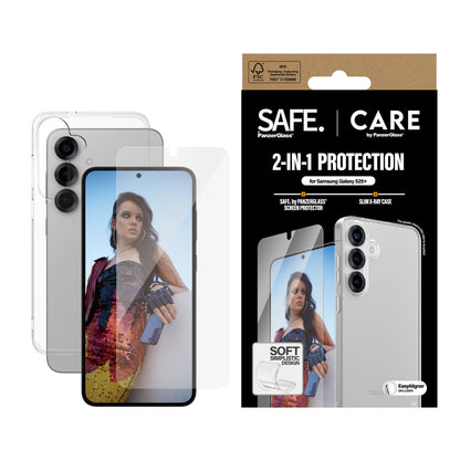 PanzerGlass CARE™ by ® 2-in-1 Bundle Samsung Galaxy S25+ Genomskinligt skärmskydd 1 styck