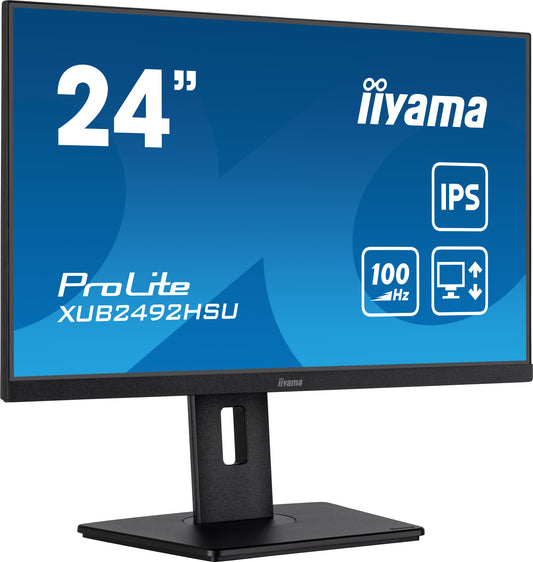 iiyama XUB2492HSU-B6 platta pc-skärmar 60,5 cm (23.8") 1920 x 1080 pixlar Full HD LED Svart