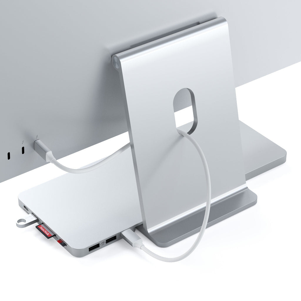 Satechi ST-UCISDS dockningsstationer för bärbara datorer Kabel USB 3.2 Gen 2 (3.1 Gen 2) Type-C Silver