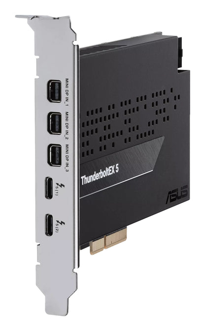ASUS ThunderboltEX 5 nätverkskort/adapters Intern Mini DisplayPort, PCIe, USB 2.0, Thunderbolt 5