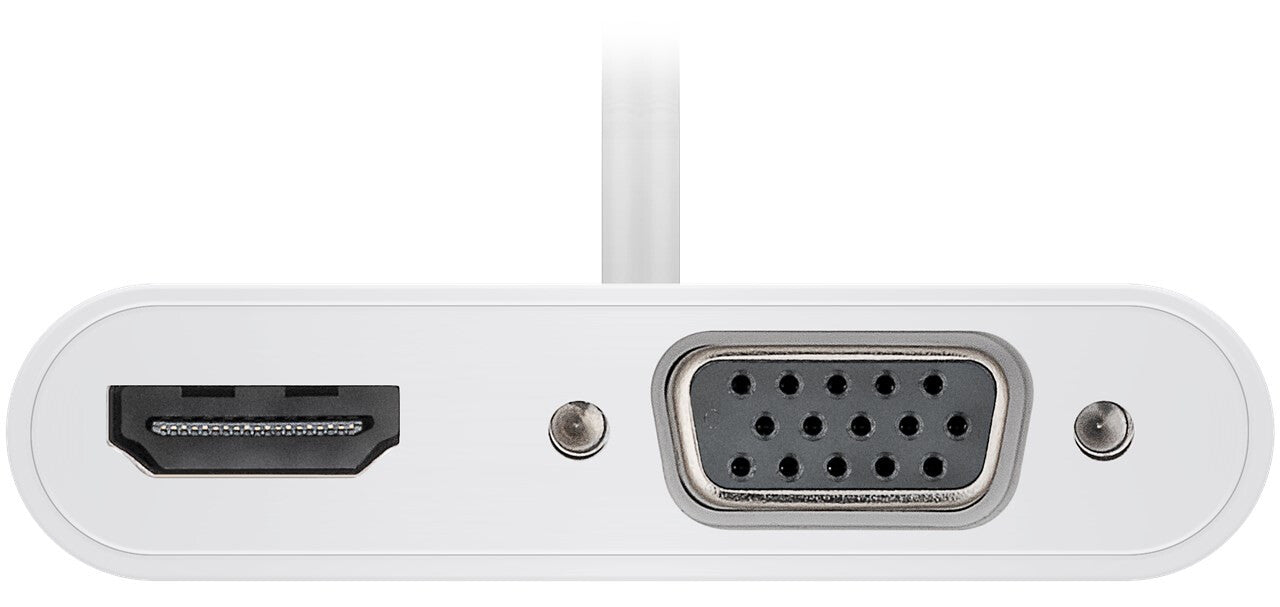Goobay 52430 dockningsstationer för bärbara datorer Kabel & Trådlös USB 3.2 Gen 1 (3.1 Gen 1) Type-A + Type-C Vit