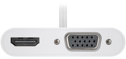 Goobay 52430 dockningsstationer för bärbara datorer Kabel & Trådlös USB 3.2 Gen 1 (3.1 Gen 1) Type-A + Type-C Vit