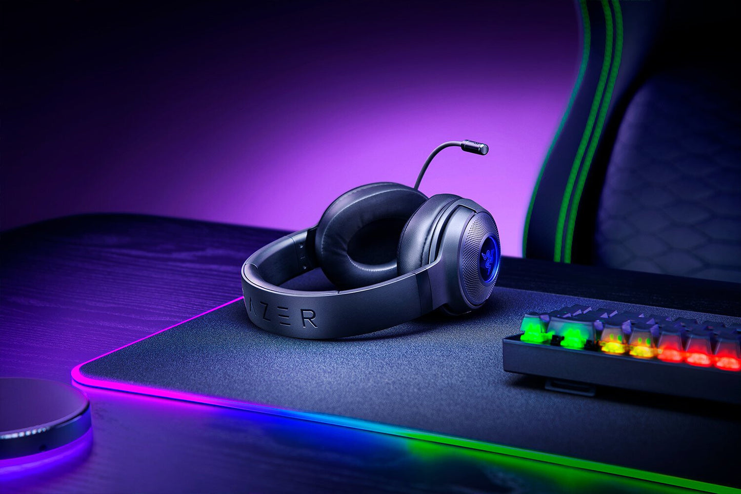 Razer Kraken V3 X Headset Kabel Huvudband Spela USB Type-A Svart