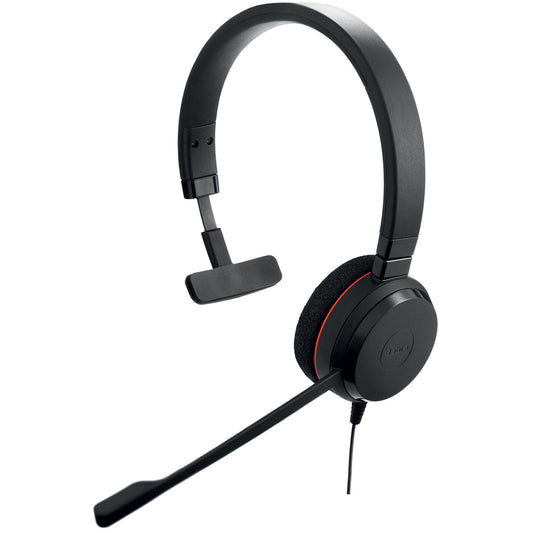 Jabra Evolve 20 Headset Kabel Huvudband Kontor/callcenter USB Type-A Svart