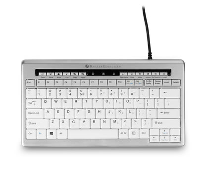 BakkerElkhuizen S-board 840 tangentbord Kontor USB QWERTY Engelska (USA) Ljusgrå, Vit