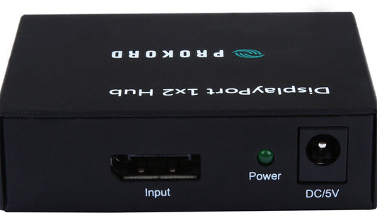 Prokord DPHUB0102 bilddelare DisplayPort 2x DisplayPort