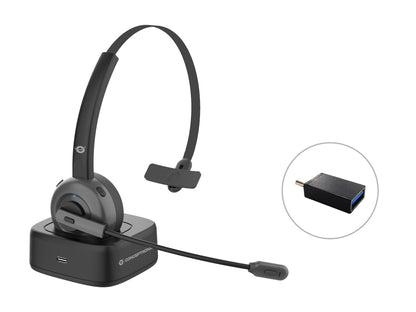 Conceptronic POLONA03BD hörlur och headset Trådlös Huvudband Kontor/callcenter Bluetooth Laddningsställ Svart
