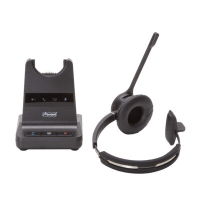 Auerswald COMfortel H-600 Headset Kabel & Trådlös Huvudband Kontor/callcenter Bluetooth Svart
