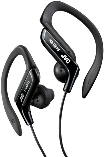 JVC HA-EB75 Hörlurar Kabel Öronkrok, I öra Musik Svart