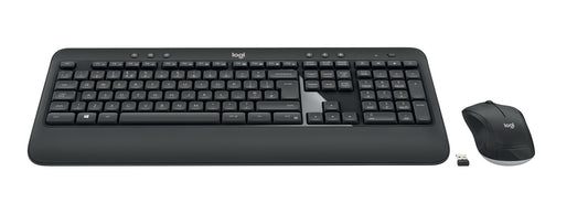 Logitech 920-008683 tangentbord Mus inkluderad Universal RF Trådlös QWERTY Nordic Svart, Vit