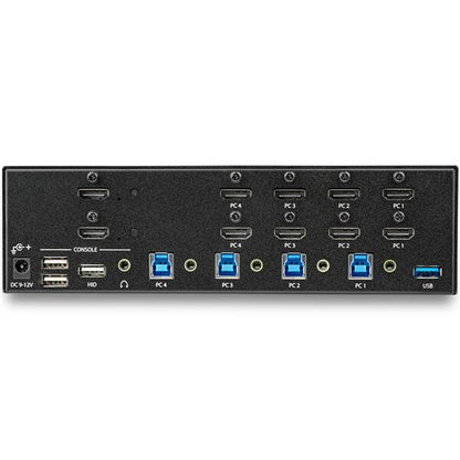 StarTech.com 4-ports HDMI KVM-switch - 4K 30 Hz - dubbel skärm