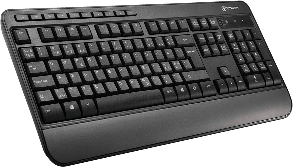 Voxicon DK-295WL tangentbord Kontor RF Trådlös QWERTY Nordic Svart
