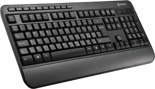 Voxicon DK-295WL tangentbord Kontor RF Trådlös QWERTY Nordic Svart