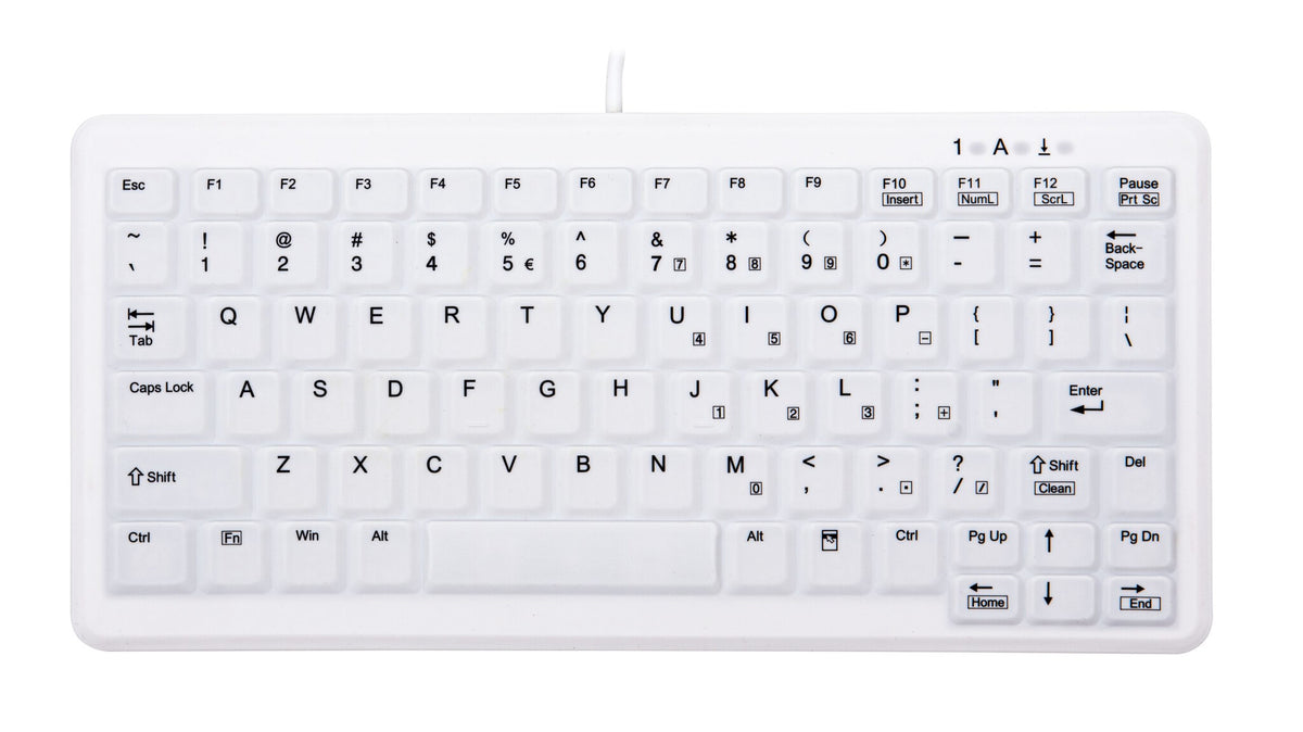 CHERRY AK-C4110 tangentbord Medical USB QWERTY Engelska (USA) Vit