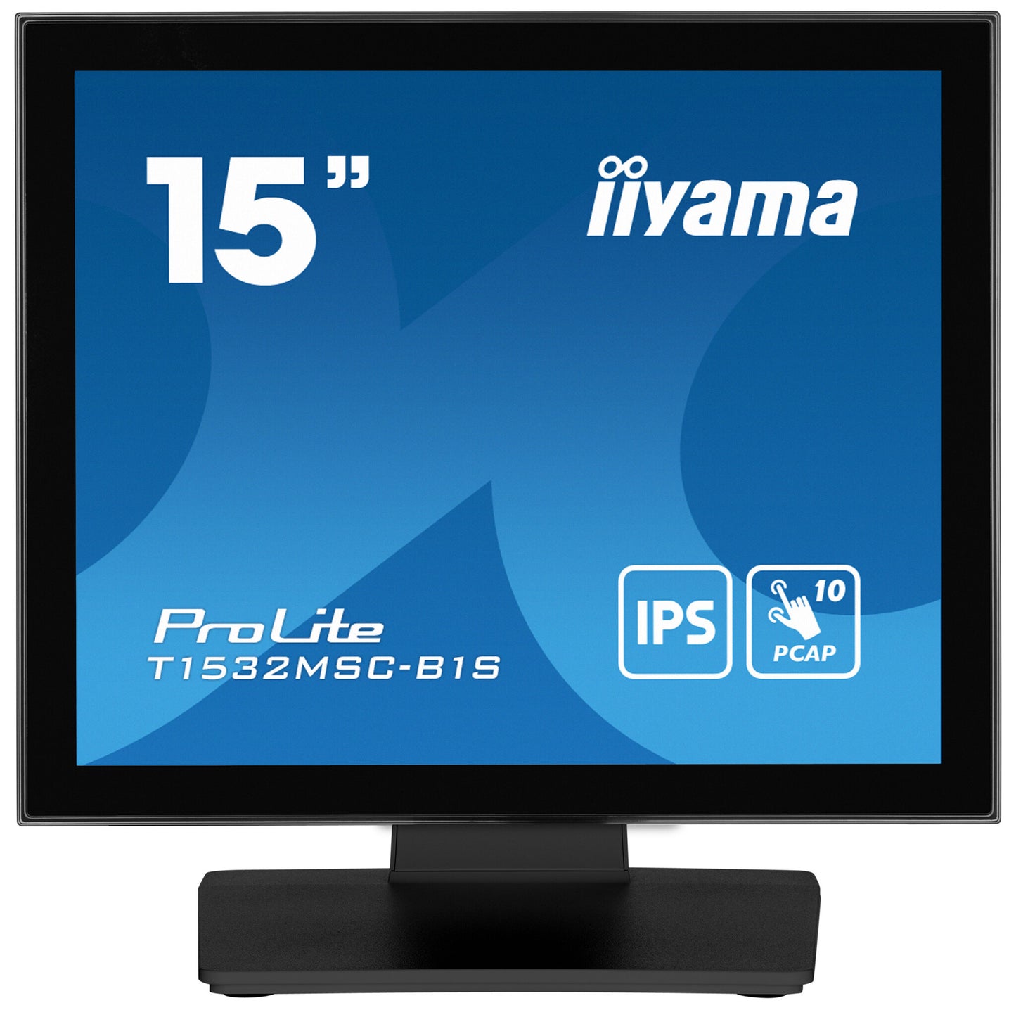 iiyama ProLite T1532MSC-B1S platta pc-skärmar 38,1 cm (15") 1024 x 768 pixlar XGA LCD Pekskärm Svart