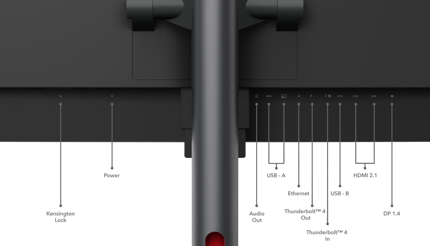 Lenovo ThinkVision P49w-30 LED display 124,5 cm (49") 5120 x 1440 pixlar DQHD Svart