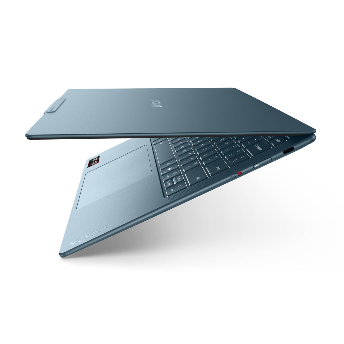 Lenovo Yoga Slim 7 14AGP11 Copilot+ PC AMD Ryzen AI 7 445 Bärbar dator 35,6 cm (14") 2.8K 16 GB 1 TB SSD Wi-Fi 7 (802.11be) Windows 11 Home tyska Turkosblå