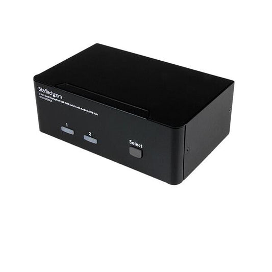 StarTech.com Dubbel USB DisplayPort KVM-switch med 2 portar, audio & USB 2.0-hubb