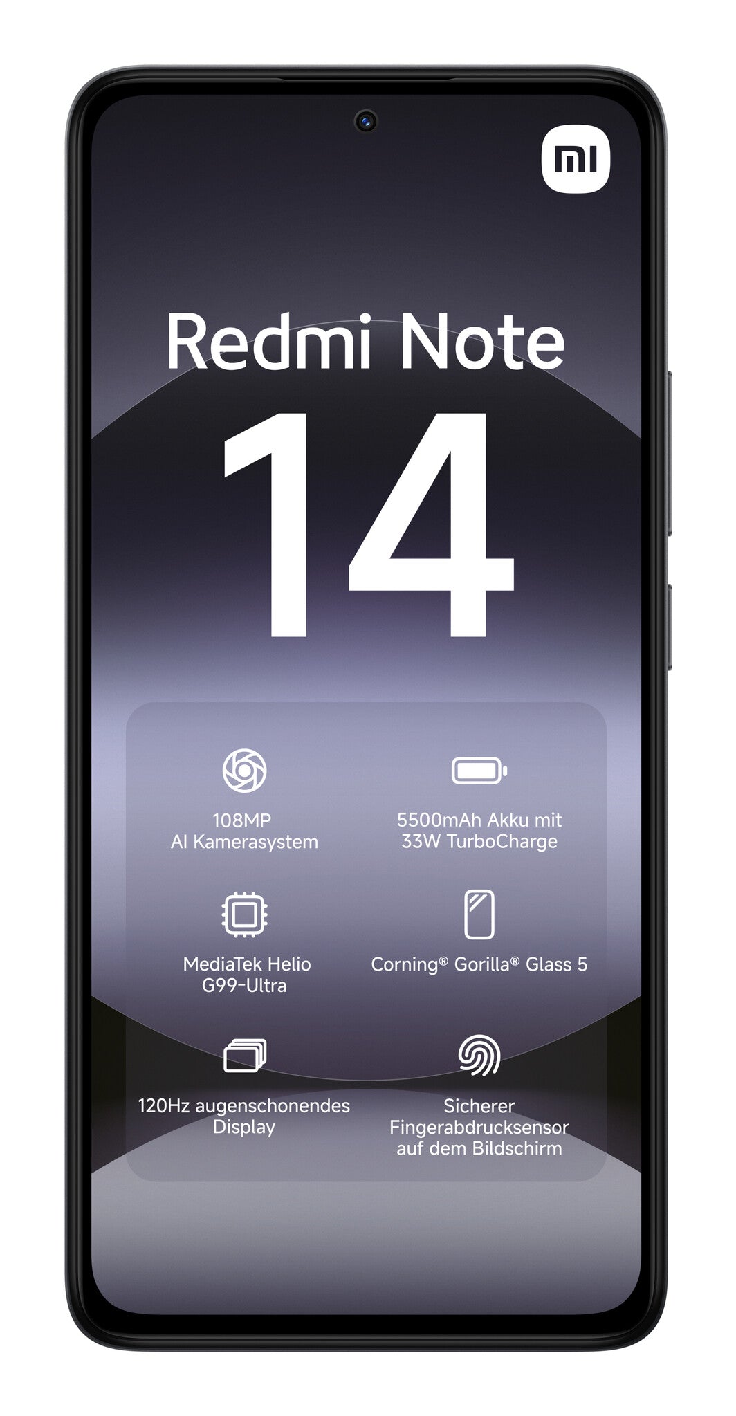 Xiaomi Redmi Note 14 16,9 cm (6.67") Hybrid Dual SIM 4G USB Type-C 6 GB 128 GB 5500 mAh Svart