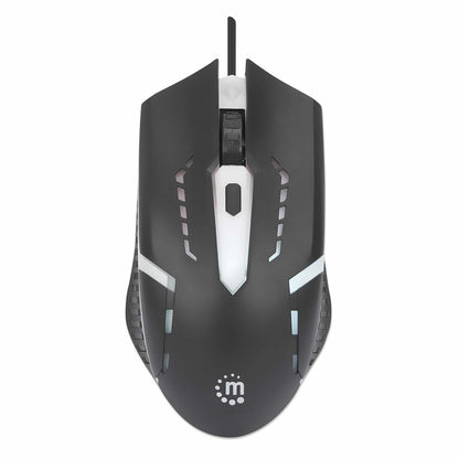 Manhattan 190206 datormöss Spela Ambidextrous USB Type-A Optisk 1500 DPI