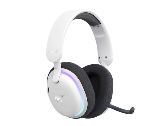 Havit Fuxi-H7 Hörlurar Kabel & Trådlös Huvudband Spela USB Type-C Bluetooth Svart, Vit