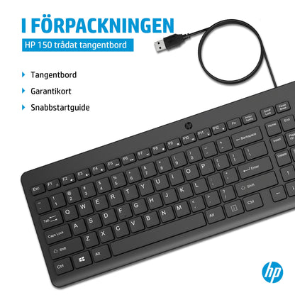 HP 150 trådat tangentbord